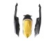 Migliori Carena Moto Suzuki GSXR 600 / GSXR 750 2008-2010 - Nero Opaco Bianco Oro