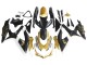 Migliori Carena Moto Suzuki GSXR 600 / GSXR 750 2008-2010 - Nero Opaco Bianco Oro
