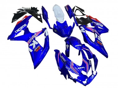 Migliori Carena Moto Suzuki GSXR 600 / GSXR 750 2008-2010 - Bianco Blu Rosa Ecstar Motul