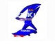 Migliori Carena Moto Suzuki GSXR 600 / GSXR 750 2008-2010 - Bianco Blu Rosa Ecstar Motul