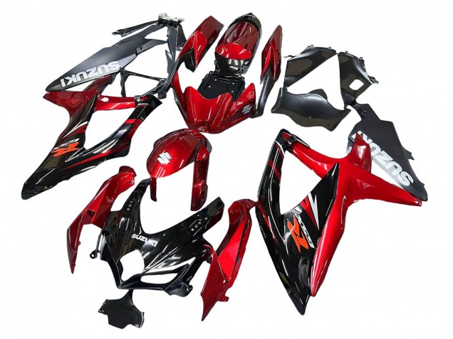 Migliori Carena Moto Suzuki GSXR 600 / GSXR 750 2008-2010 - Rosso Nero Lucido