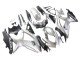 Migliori Carena Moto Suzuki GSXR 600 / GSXR 750 2008-2010 - Argento Nero Opaco