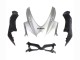 Migliori Carena Moto Suzuki GSXR 600 / GSXR 750 2008-2010 - Argento Nero Opaco