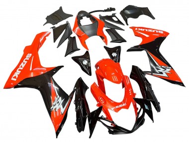Migliori Kit Carena Moto Completo Suzuki GSXR 600 / GSXR 750 2011-2024 - Rosso Nero Lucido