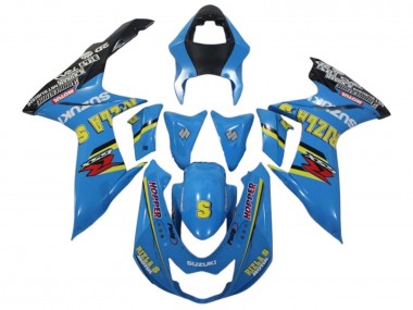 Migliori Carena Moto Suzuki GSXR 600 / GSXR 750 2011-2024 - Blu Giallo Nero Rizla
