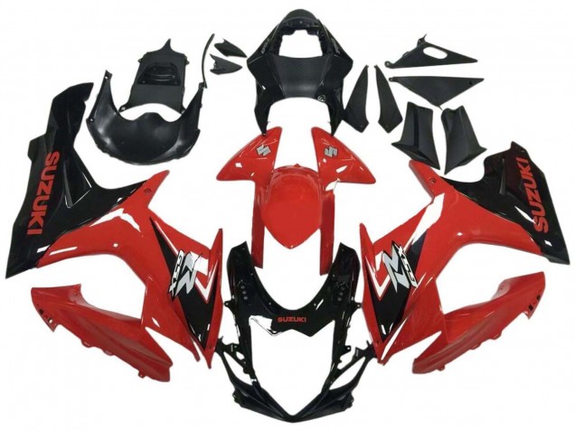 Migliori Carena Moto Suzuki GSXR 600 / GSXR 750 2011-2024 - Rosso Nero Lucido