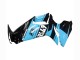 Migliori Carena Moto Suzuki GSXR 600 / GSXR 750 2011-2024 - Nero Lucido Azzurro Chiaro