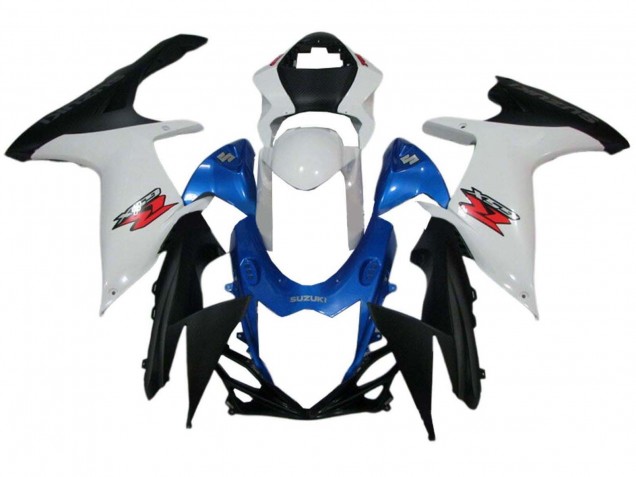 Migliori Carena Moto Suzuki GSXR 600 / GSXR 750 2011-2024 - Bianco Blu Nero