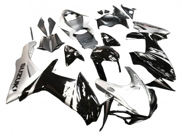 Migliori Carena Moto Suzuki GSXR 600 / GSXR 750 2011-2024 - Nero Lucido Argento