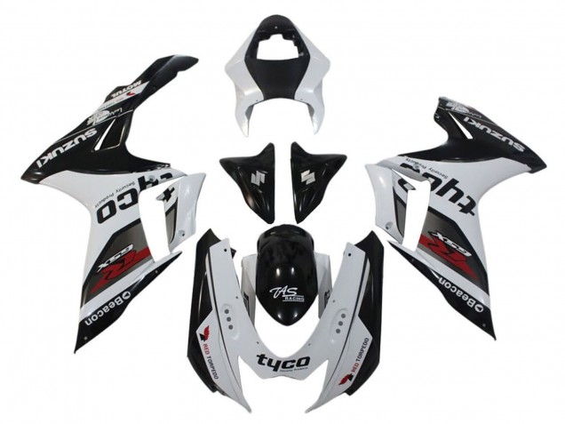 Migliori Carena Moto Suzuki GSXR 600 / GSXR 750 2011-2024 - Bianco Nero Tyco Faro