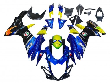 Migliori Carena Moto Suzuki GSXR 600 / GSXR 750 2011-2024 - Blu Giallo