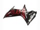 Migliori Carena Moto Suzuki GSXR 600 / GSXR 750 2011-2024 - Nero Lucido Rosso Fiamma