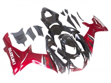 Migliori Kit Carena Moto ABS Suzuki GSXR 600 / GSXR 750 2011-2024 - Rosso Nero Lucido