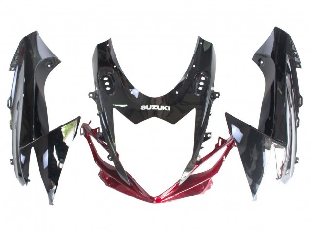 Migliori Kit Carena Moto ABS Suzuki GSXR 600 / GSXR 750 2011-2024 - Rosso Nero Lucido