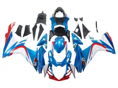 Migliori Carena Moto Suzuki GSXR 600 / GSXR 750 2011-2024 - Blu Bianco Rosso