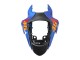 Migliori Carena Moto Suzuki GSXR 600 / GSXR 750 2011-2024 - Azzurro Chiaro Arancia Nero Bianco Squalo 46