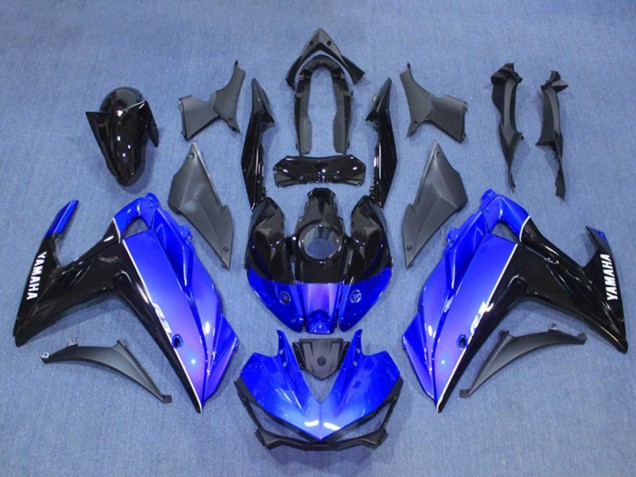 Migliori Kit Carena Moto Yamaha YZF R3/R25 2015-2018 - Blu Nero Lucido