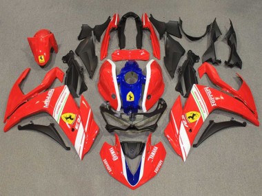 Migliori Carena Moto Yamaha YZF R3/R25 2015-2018 - Rosso Bianco Blu