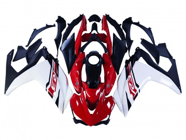 Migliori Carena Moto Yamaha YZF R3/R25 2015-2018 - Bianco Rosso Nero Opaco