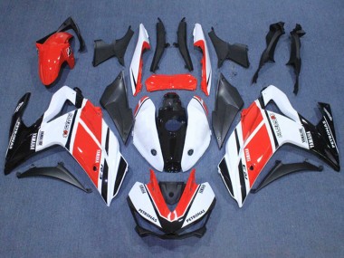 Migliori Carena Moto Yamaha YZF R3/R25 2015-2018 - Bianco Rosso Nero Petronas Yamalube