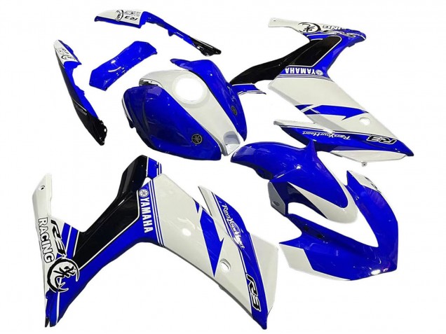 Migliori Carena Moto Yamaha YZF R3/R25 2015-2018 - Bianco Blu Nero Corsa