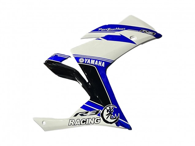 Migliori Carena Moto Yamaha YZF R3/R25 2015-2018 - Bianco Blu Nero Corsa