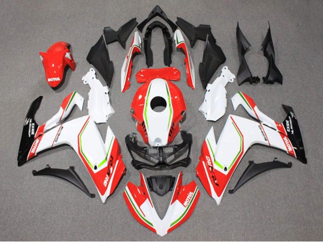Migliori Carena Moto Yamaha YZF R3/R25 2015-2018 - Bianco Rosso Verde Nero Motul