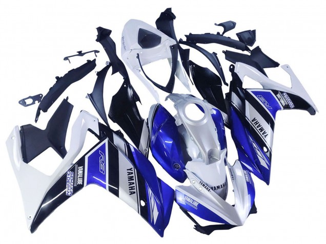 Migliori Carena Moto Yamaha YZF R3/R25 2015-2018 - Bianco Blu Nero Yamalube