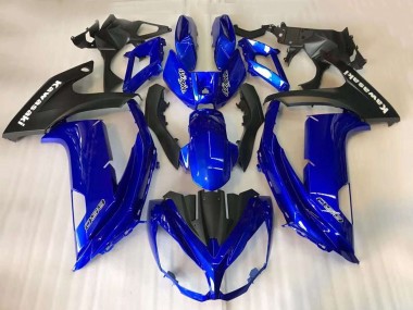 Migliori Carena Moto Kawasaki EX650 2012-2016 - Blu Nero Opaco