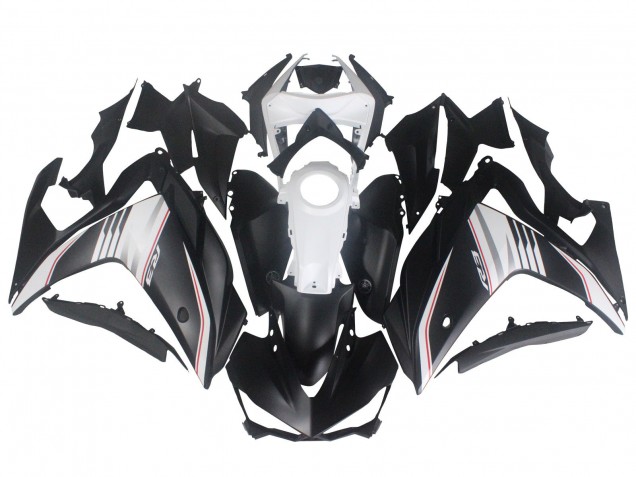 Migliori Carena Moto Yamaha YZF R3/R25 2015-2018 - Bianco Rosso Nero Opaco