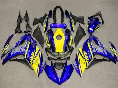 Migliori Carena Moto Yamaha YZF R3/R25 2015-2018 - Giallo Blu Nero Mostro