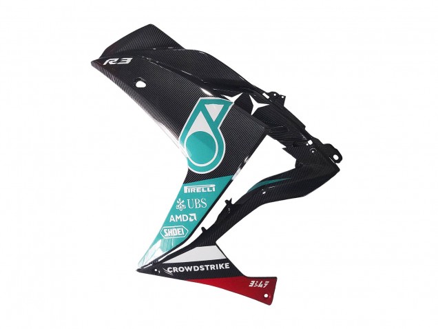 Migliori Carena Moto Yamaha YZF R3/R25 2015-2018 - Bianco Verde Nero Lucido