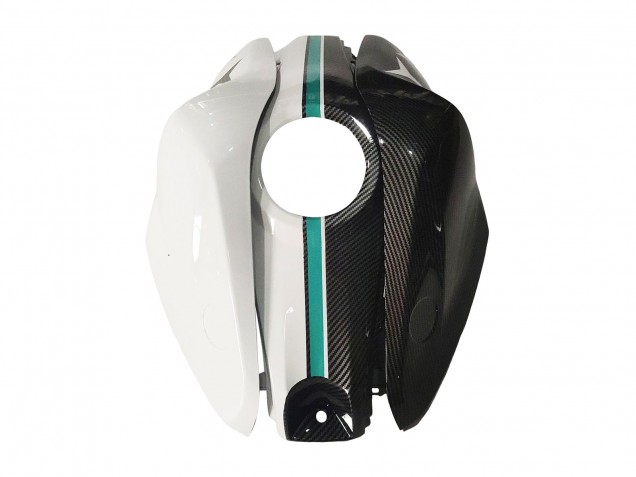 Migliori Carena Moto Yamaha YZF R3/R25 2015-2018 - Bianco Verde Nero Lucido