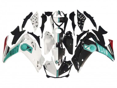 Migliori Carena Moto Yamaha YZF R3/R25 2015-2018 - Bianco Verde Nero Lucido