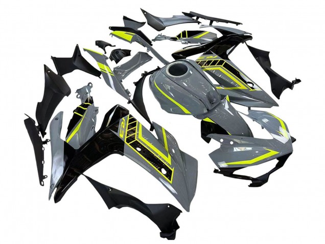 Migliori Carena Moto Yamaha YZF R3/R25 2015-2018 - Nardo Grigio Neon Giallo Nero
