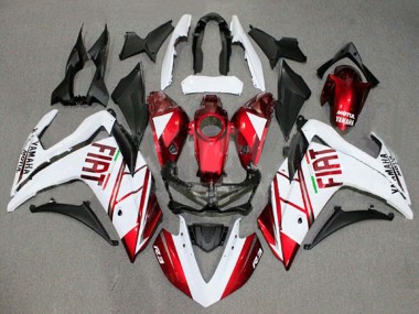 Migliori Carena Moto Yamaha YZF R3/R25 2015-2018 - Bianco Rosso Fiat Motul