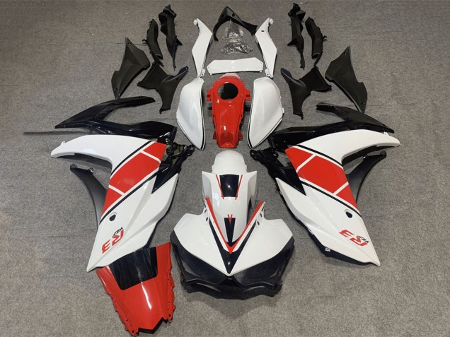 Migliori Carena Moto Yamaha YZF R3/R25 2015-2018 - Bianco Rosso Nero