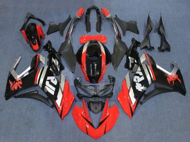 Migliori Carena Moto Yamaha YZF R3/R25 2015-2018 - Rosso Argento Nero Lucido