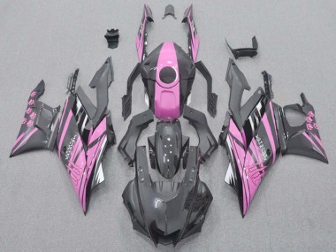 Migliori Carena Moto Yamaha YZF R3/R25 2015-2018 - Rosa Nero Lucido
