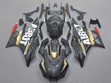 Migliori Carena Moto Yamaha YZF R3/R25 2019-2021 - Rosso Oro Nero Fibra di Carbonio Stile