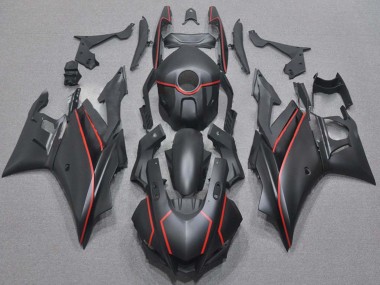 Migliori Carena Moto Yamaha YZF R3/R25 2019-2021 - Nero Opaco Rosso