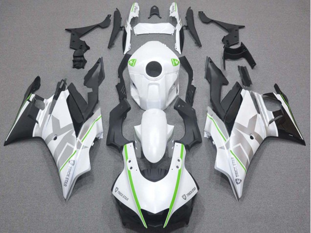 Migliori Carena Moto Yamaha YZF R3/R25 2019-2021 - Bianco Verde Argento Nero