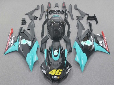 Migliori Carena Moto Yamaha YZF R3/R25 2019-2021 - Azzurro Chiaro Rosso Nero Petronas 46