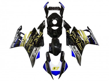 Migliori Carena Moto Yamaha YZF R3/R25 2019-2021 - Bianco Blu Nero Oro Trick Star 07