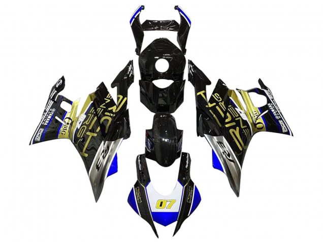 Migliori Carena Moto Yamaha YZF R3/R25 2019-2021 - Bianco Blu Nero Oro Trick Star 07