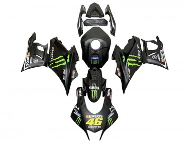Migliori Carena Moto Yamaha YZF R3/R25 2019-2021 - Nero Verde ENEOS Mostro 46