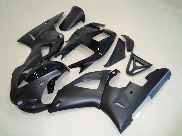 Migliori Carena Moto Yamaha YZF R1 1998-1999 - Nero Opaco Nero Lucido