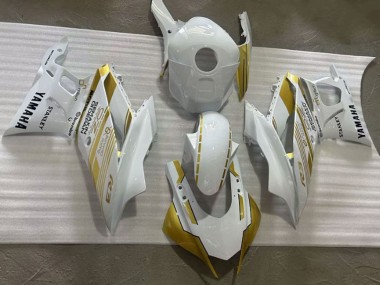 Migliori Carena Moto Yamaha YZF R3/R25 2019-2021 - Bianco Oro Semakin Didepan