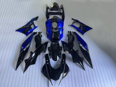Migliori Carena Moto Yamaha YZF R3/R25 2022-2024 - Blu Nero Lucido