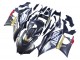Migliori Carena Moto Yamaha YZF R3/R25 2022-2024 - Nero Fibra di Carbonio Stile Oro Rosso ABBOT